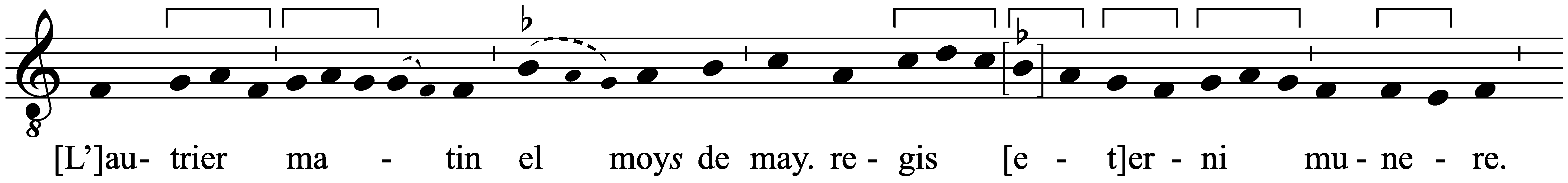 Work musical notation